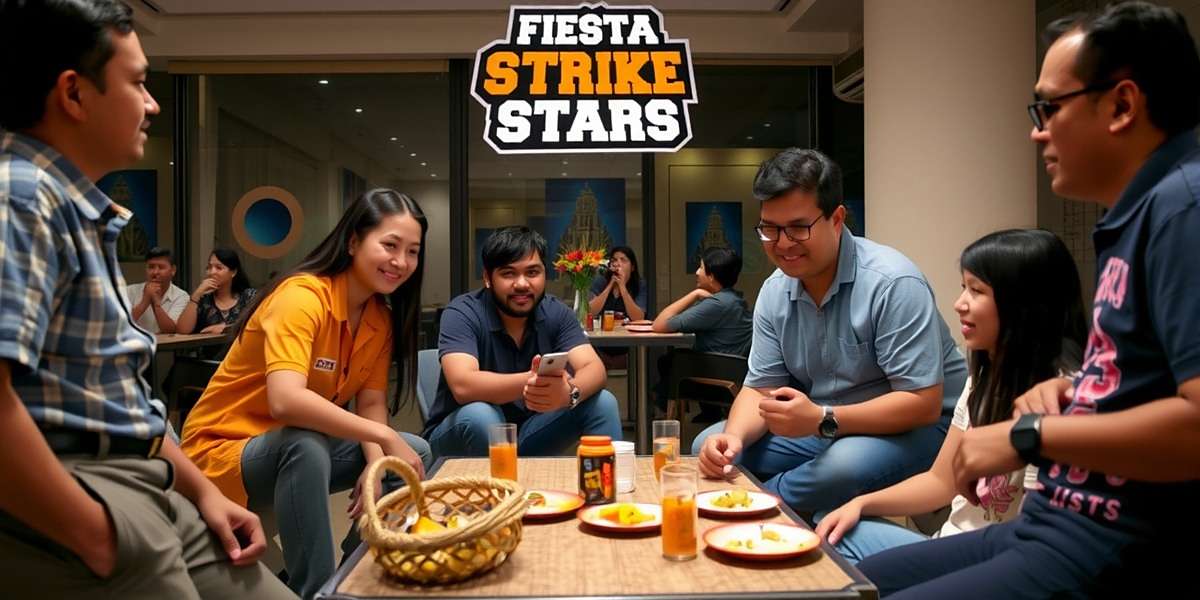 Fiesta Strike Stars Community Meetup Fiesta Strike Stars community meetup in Mumbai with players competing in a tournament while enjoying traditional Indian snacks